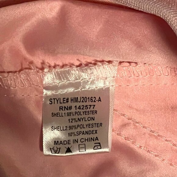 Haute Monde Lightweight Jacket Pink Fill Zip Lace Detail Size S - Picture 6 of 13